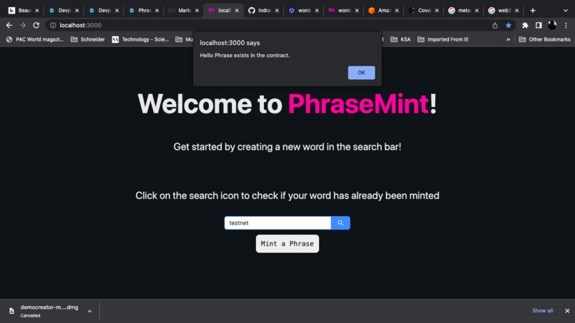 PhraseMint - Seeking NFT apha of words or a one time pass? – screenshot 1