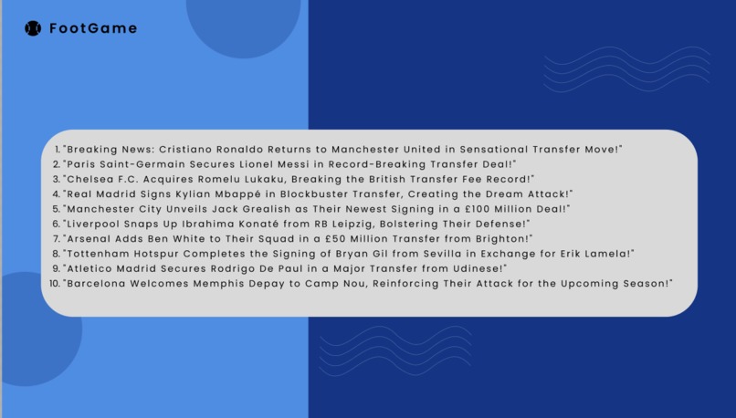 Football Transfer News Spotter  – screenshot 2