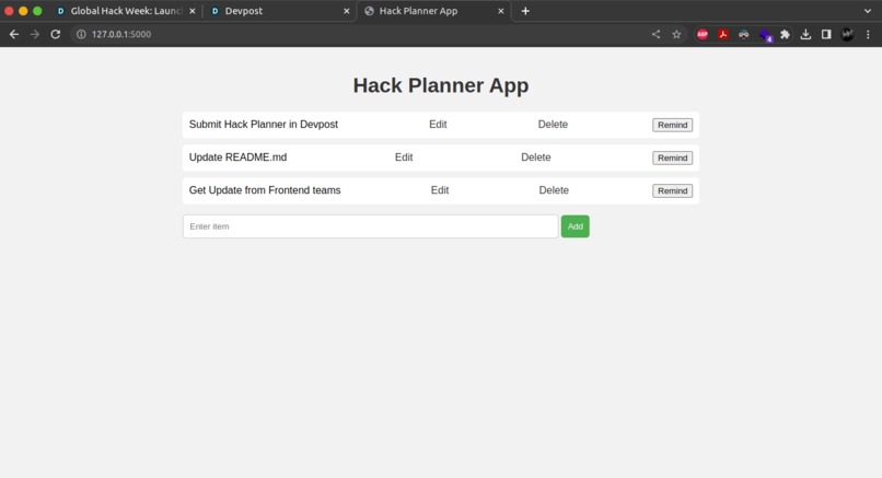 Hack Planner – screenshot 1