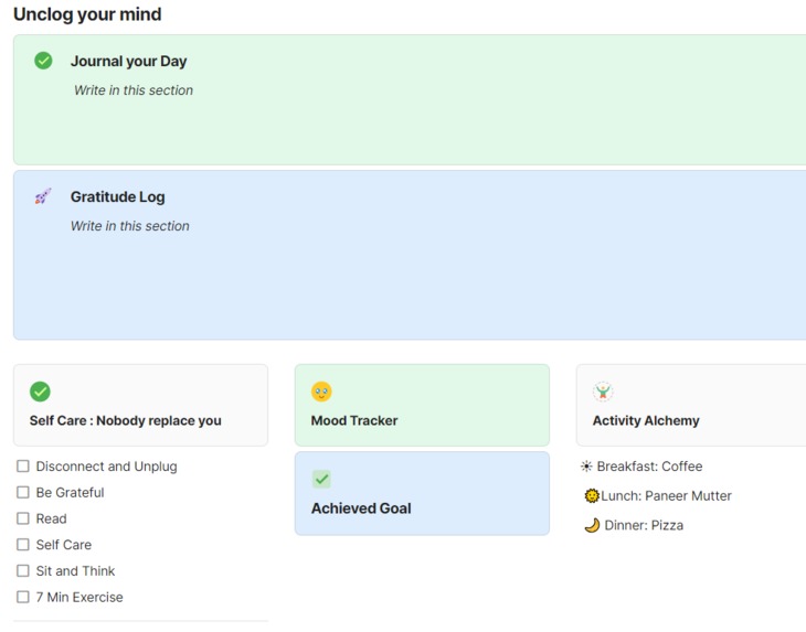 Journaling Template – screenshot 2