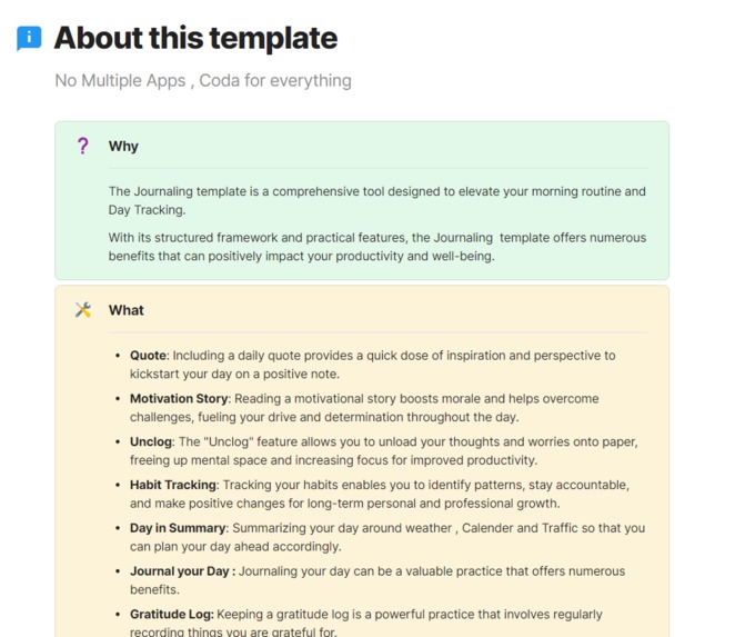 Journaling Template – screenshot 3