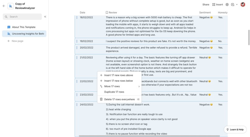 ReviewAnalyzer – screenshot 3