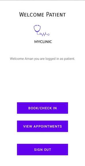 MyClinic Android App – screenshot 4