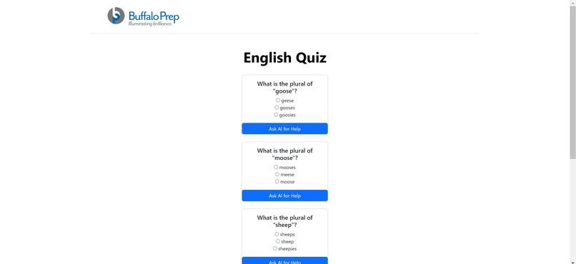 Buffalo PREP AI Mentor – screenshot 1