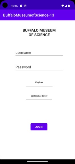 Buffalo Museum of Science- Team 13 – screenshot 1