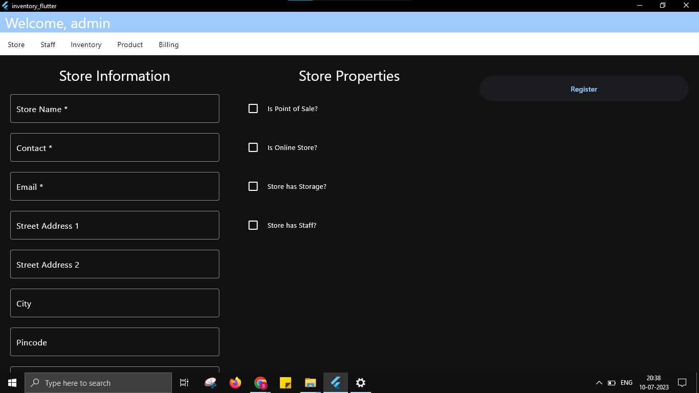 Inventory and billing software devpost