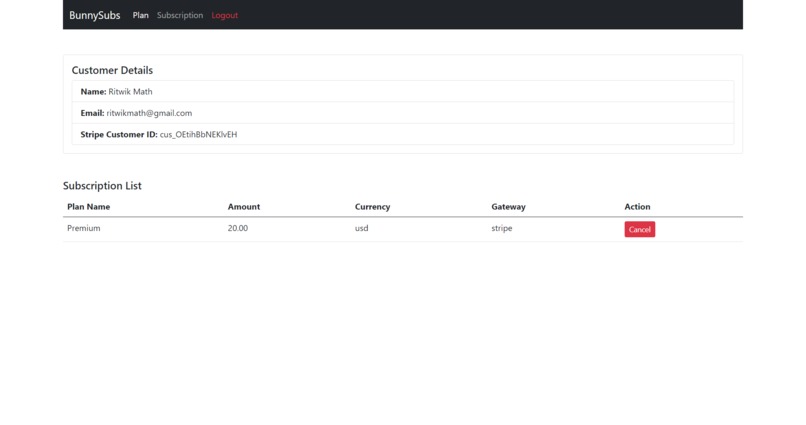 BunnySubscriptions – screenshot 6