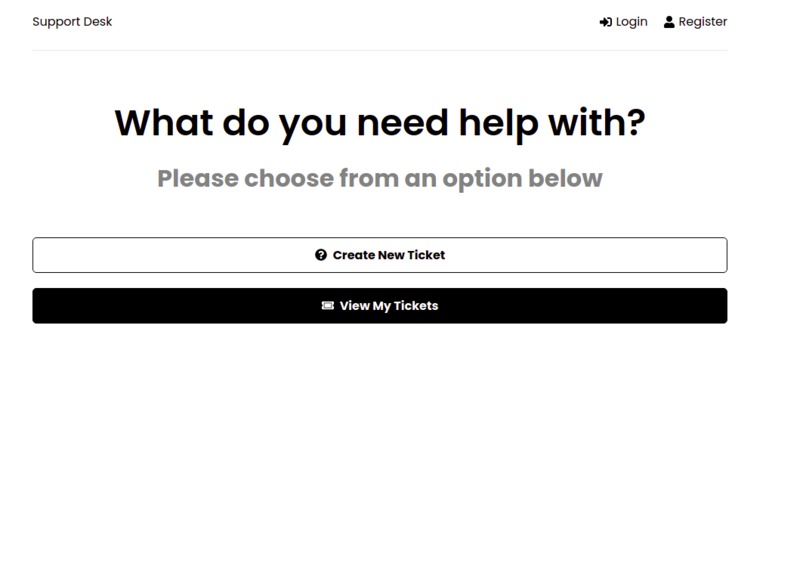 Online Support Desk App – screenshot 1