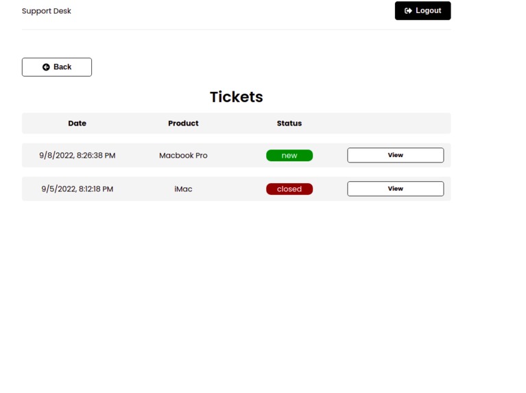 Online Support Desk App – screenshot 2