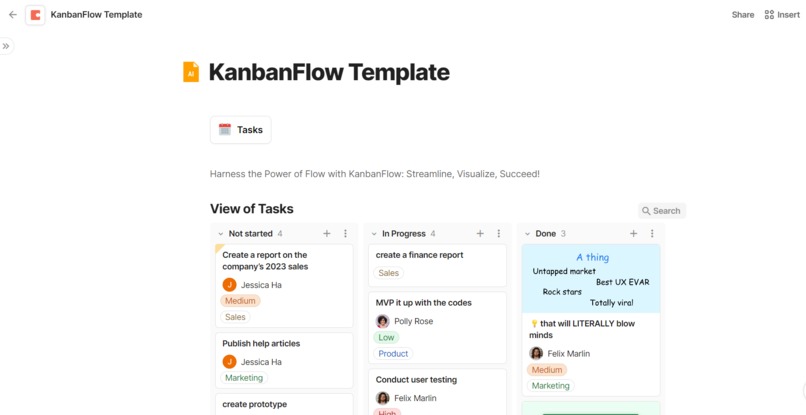KanbanFlow – screenshot 1