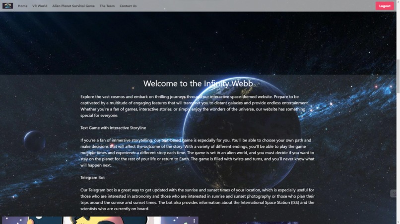 InfinityWebb – screenshot 2