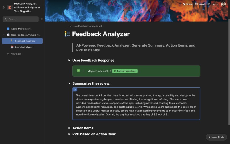 Feedback Analyzer: AI-Powered Insights at Your Fingertips – screenshot 3