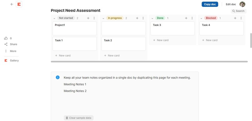 Sales and CRM using Coda AI – screenshot 2