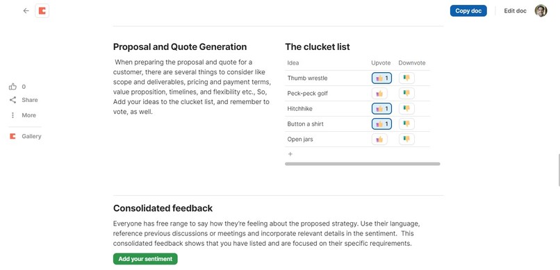 Sales and CRM using Coda AI – screenshot 4