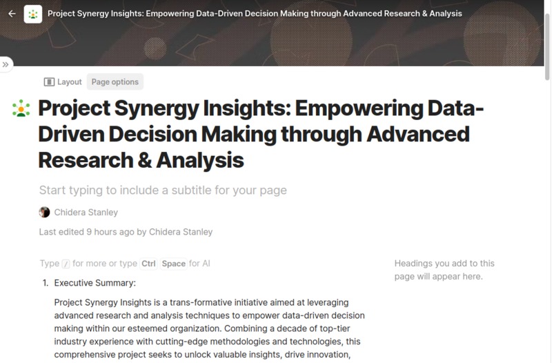Research & Analysis – screenshot 1