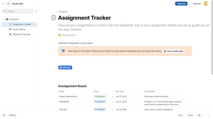 StudyHub – screenshot 3