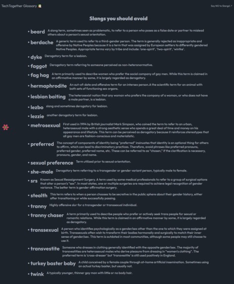 TechTogether Glossary – screenshot 3