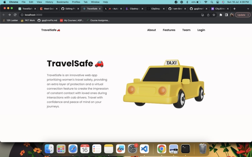 TravelSafe – screenshot 1