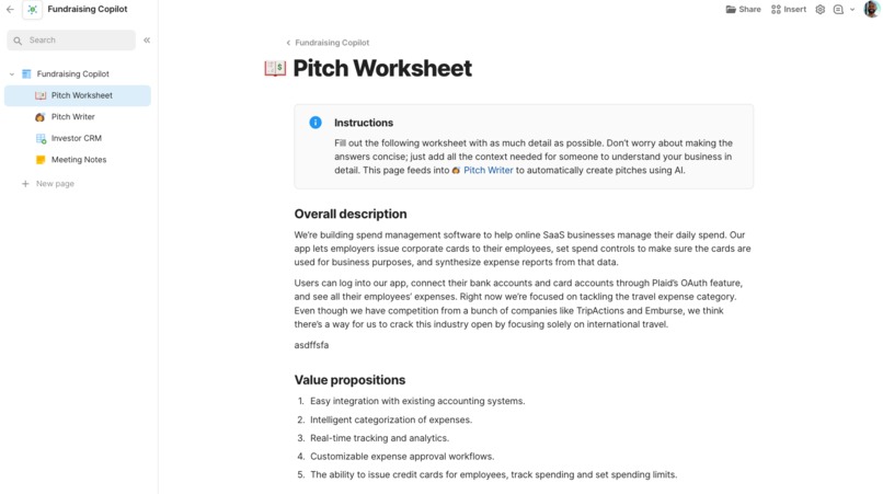 Fundraising Copilot – screenshot 1