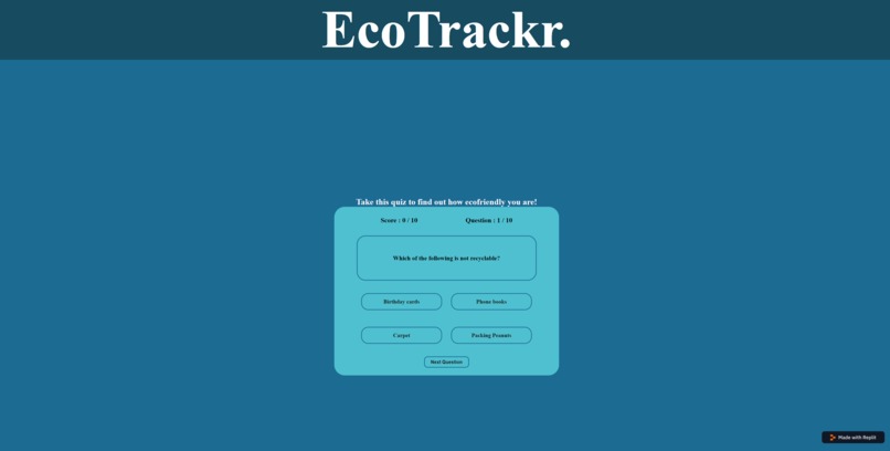 EcoTrackr – screenshot 1