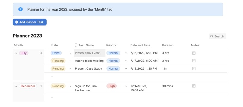 Personal and Work Productivity Template – screenshot 1