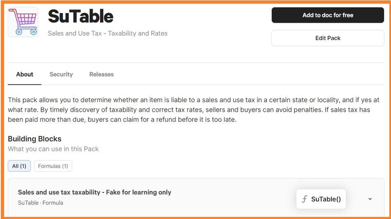 PORTWAI template and SuTable pack in Coda – screenshot 1