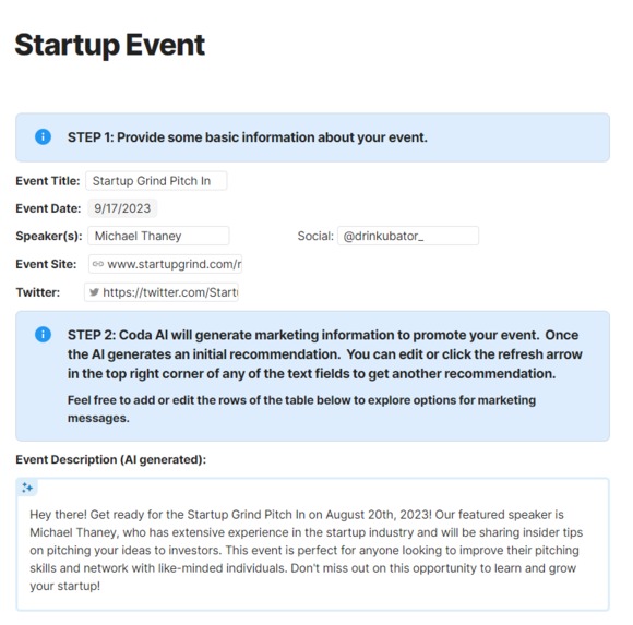 Startup Event Promotion Template – screenshot 1
