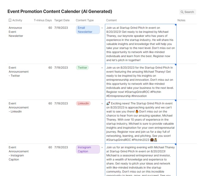 Startup Event Promotion Template – screenshot 2