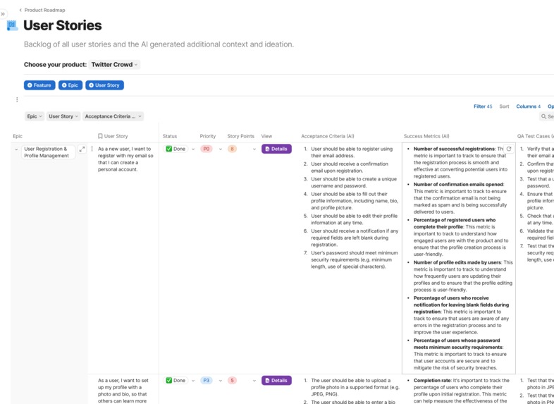 Product Roadmap Generator – screenshot 3