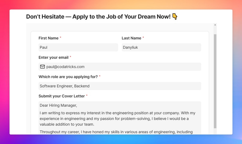 Rejection Letter Generator: Savage Edition – screenshot 1