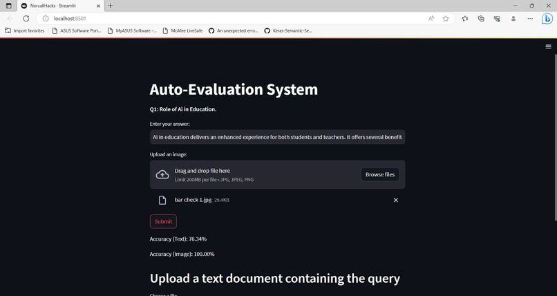 Auto-Evaluation System – screenshot 2