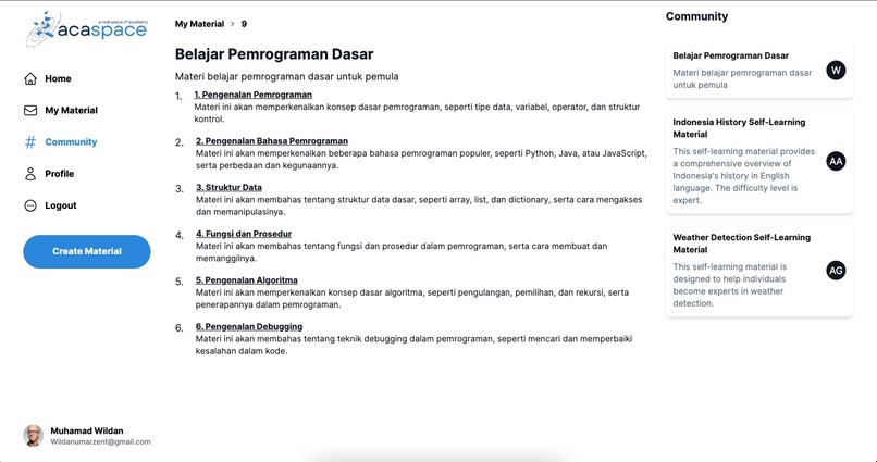 ACASPACE  – screenshot 5