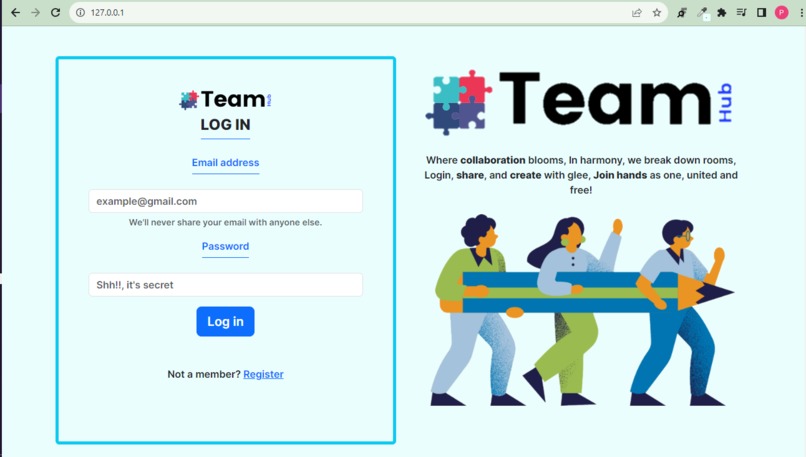 TeamHub – screenshot 1
