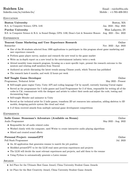 resumeGPT – screenshot 2