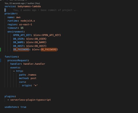 Babynaming.pro: A serverless baby naming application – screenshot 7