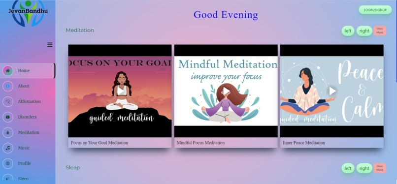 jeevanBandhu - Mental Health Website – screenshot 1