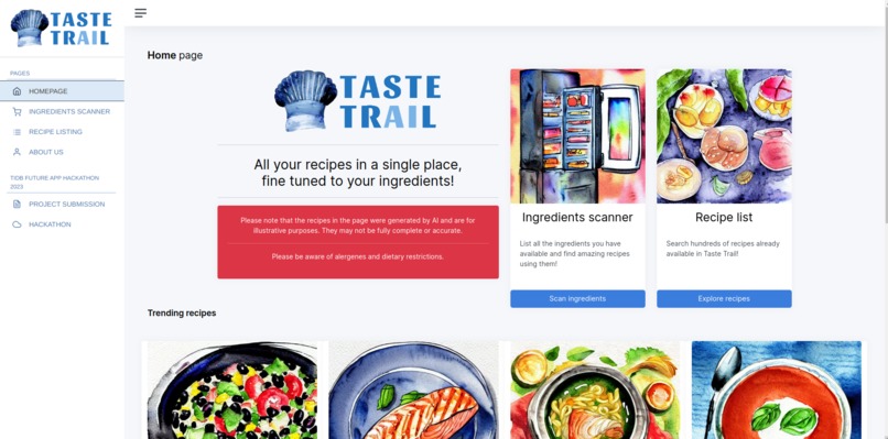Taste Trail – screenshot 1