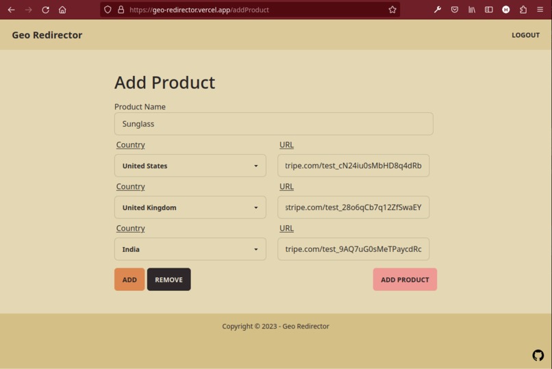 Geo Redirector – screenshot 2