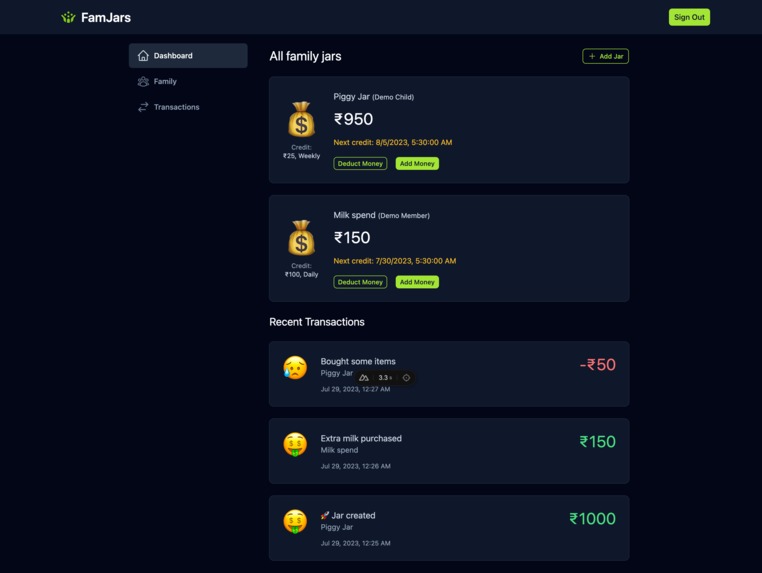 FamJars – screenshot 7