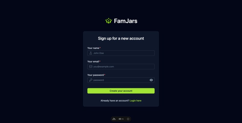 FamJars – screenshot 2