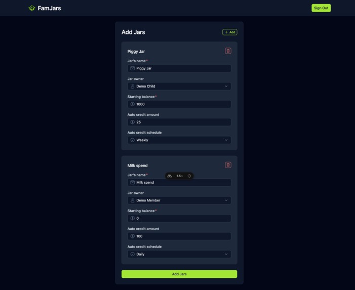 FamJars – screenshot 6