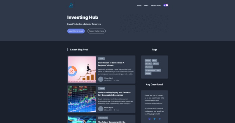 Investing Hub – screenshot 1