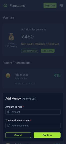 FamJars – screenshot 12