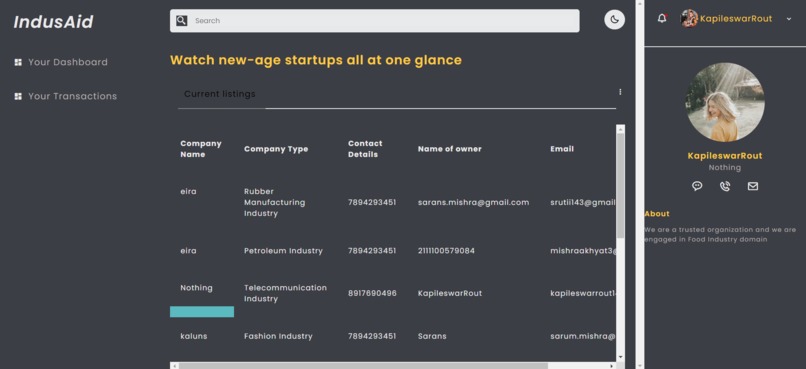IndusAid – screenshot 5