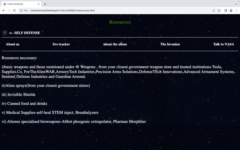 M.A.V._TheAlienTimes_WebDev – screenshot 3