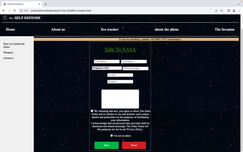 M.A.V._TheAlienTimes_WebDev – screenshot 7