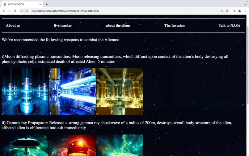 M.A.V._TheAlienTimes_WebDev – screenshot 9