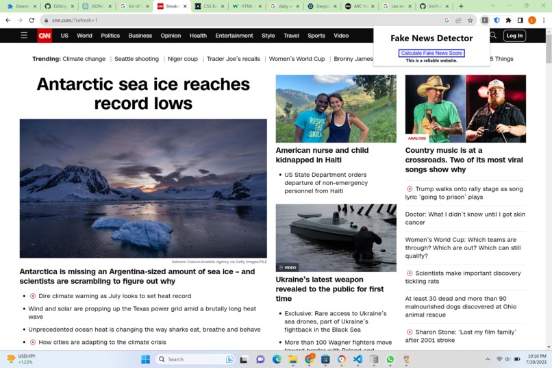 Fake News Detector – screenshot 1