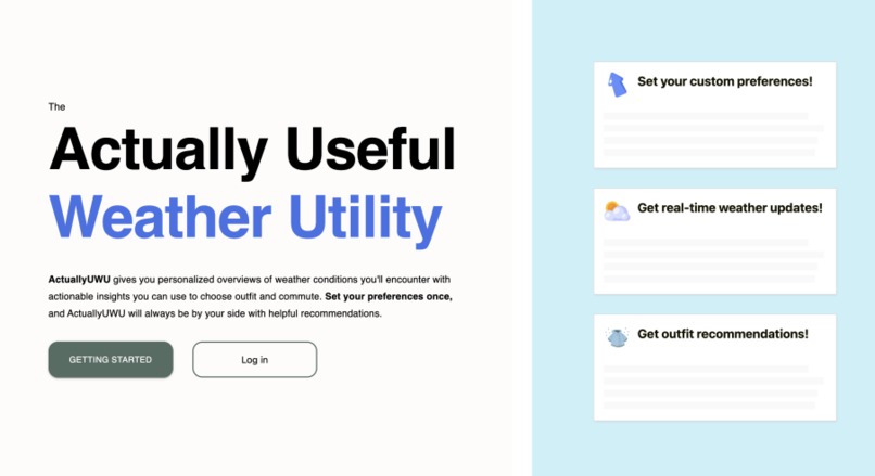 ActuallyUWU: Useful Weather Utility – screenshot 1