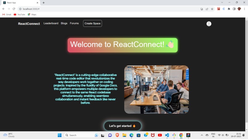 ReactConnect – screenshot 1